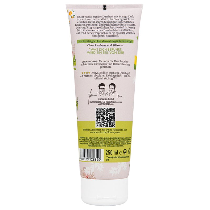 Jean & Len Exotic Shower Gel Mango & Avocado 250ml