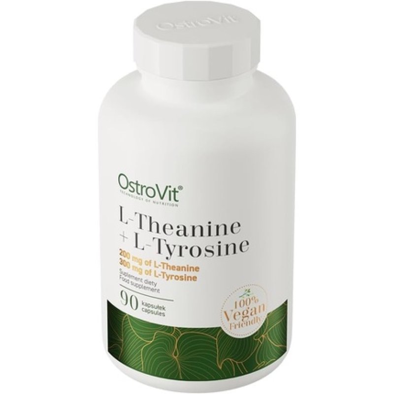 Ostrovit L-Theanine 200mg L-Tyrosine 300mg Vegan Supplement 90 Capsules