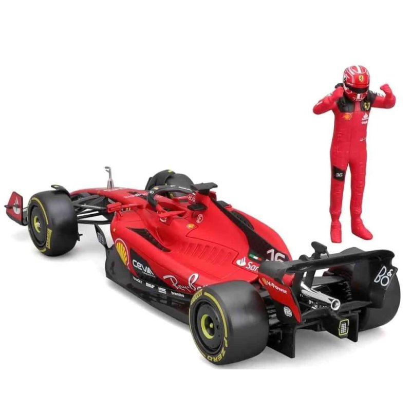 BBURAGO Ferrari Sf-23 16 Charles Leclerc F1 2023 Sports car model Preassembled 1:24