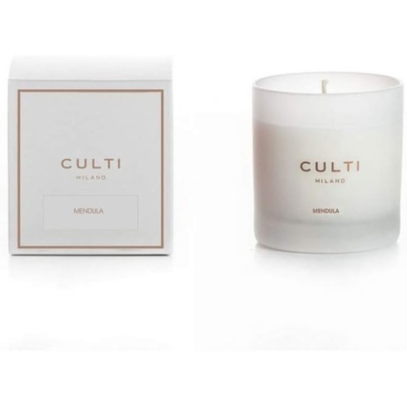 Culti Classic Scented Candle in Glass Mendula - White