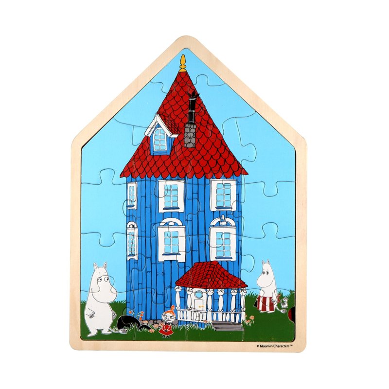 Moomin - Puzzle 19 Pcs Wooden Framed Puzzle House (800075)