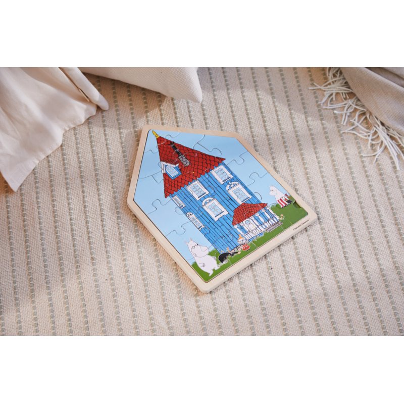 Moomin - Puzzle 19 Pcs Wooden Framed Puzzle House (800075)