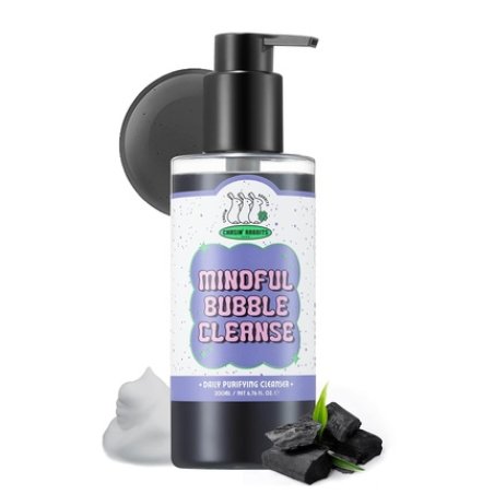 CHASIN' RABBITS Mindful Bubble Cleanse Vegan All In One Face to Body Bubble Cleanser Pore Purifying with Charcoal Face