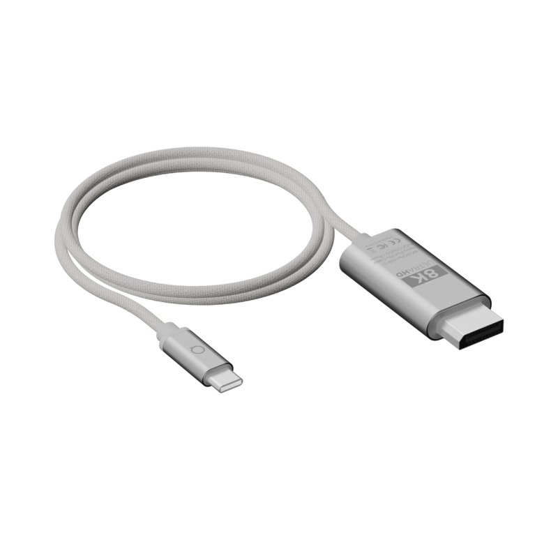 LINQ LQCCD200 cable gender changer USB C DP Grey
