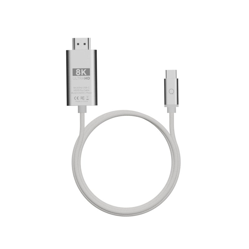 LINQ LQCCH200 cable gender changer USB C HDMI Grey