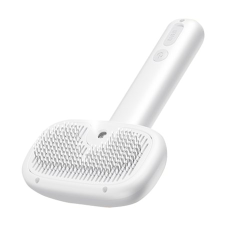 Rojeco hair grooming brush with steam function (white)