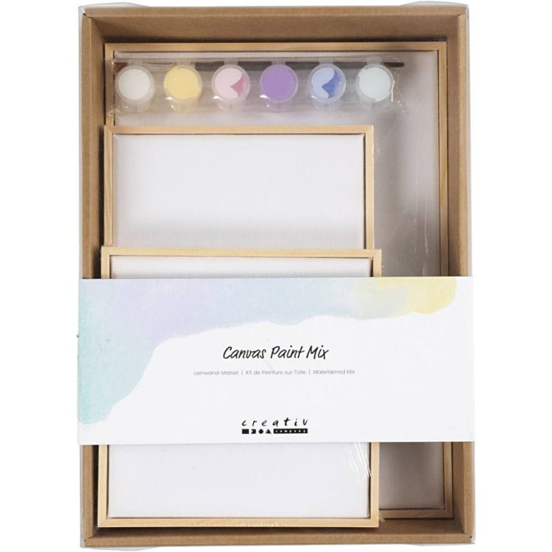 Stretched Canvas Mix - pastel colours (257269)