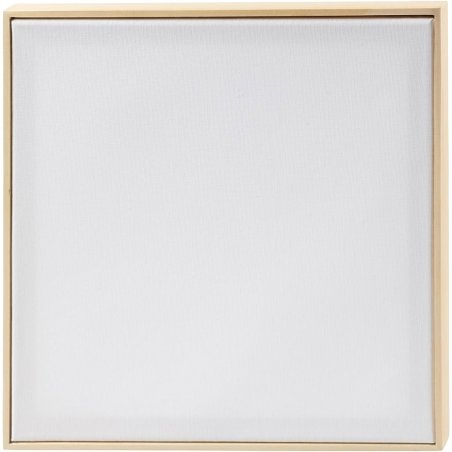 Stretched Canvas with Frame - size 30x30 cm - 280 g - white (25733)