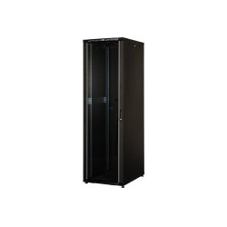 EKIVALAN Eco cabinet 20U 600x600 glass, metal, 2 sides, 4Mts, Black