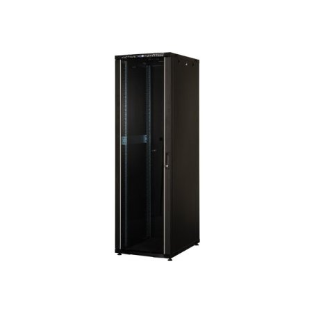 EKIVALAN Eco cabinet 20U 600x600 glass, metal, 2 sides, 4Mts, Black