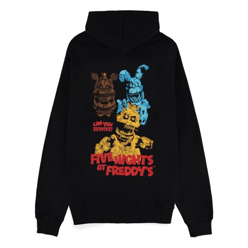 Five Nights at Freddy's Zipper Hoodie Can You Survive Size L