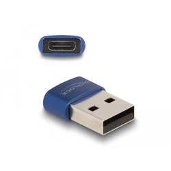 Delock USB2.0 ADA USB Typ-A Stecker zu USB Type-C BU blau