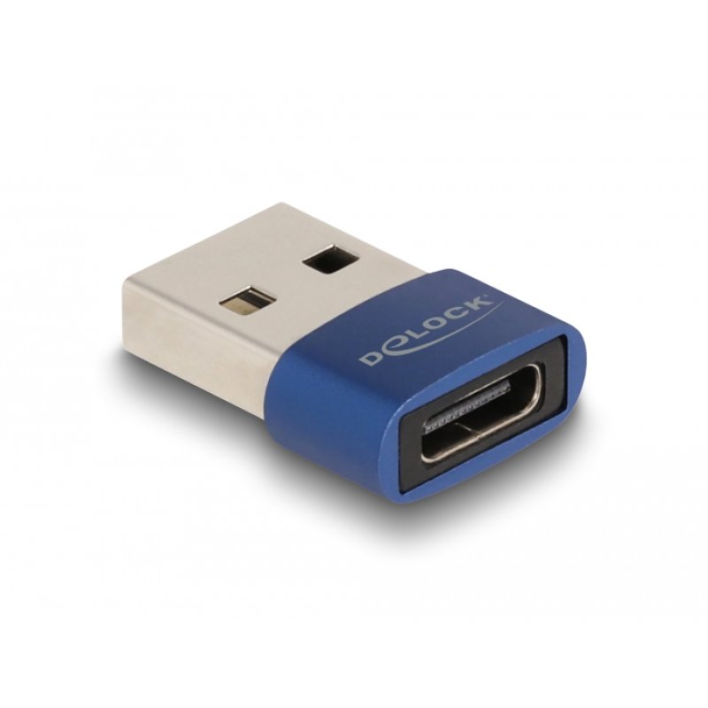 Delock USB2.0 ADA USB Typ-A Stecker zu USB Type-C BU blau