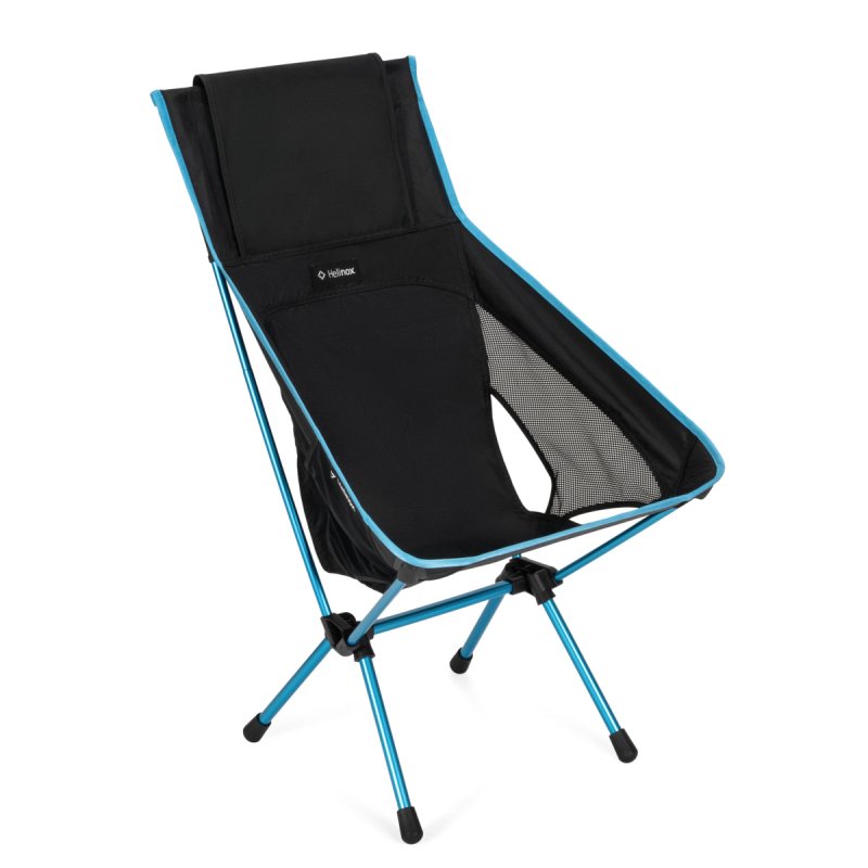 Camping-Stuhl Chair One Highback (re), Black 10003314 (schwarz/blau, Modell 2025)