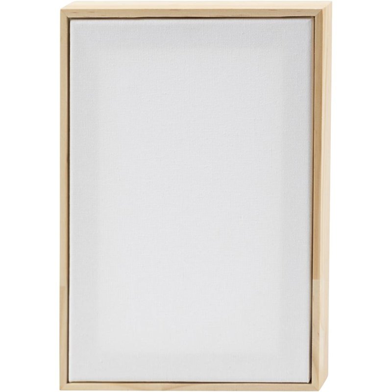 Stretched Canvas with Frame - size 15,8x23,8 cm - 280 g - white (257320)