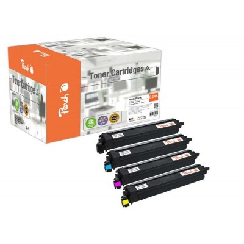 Peach PT1358 toner cartridge 4 pc(s) Compatible Black, Cyan, Magenta, Yellow