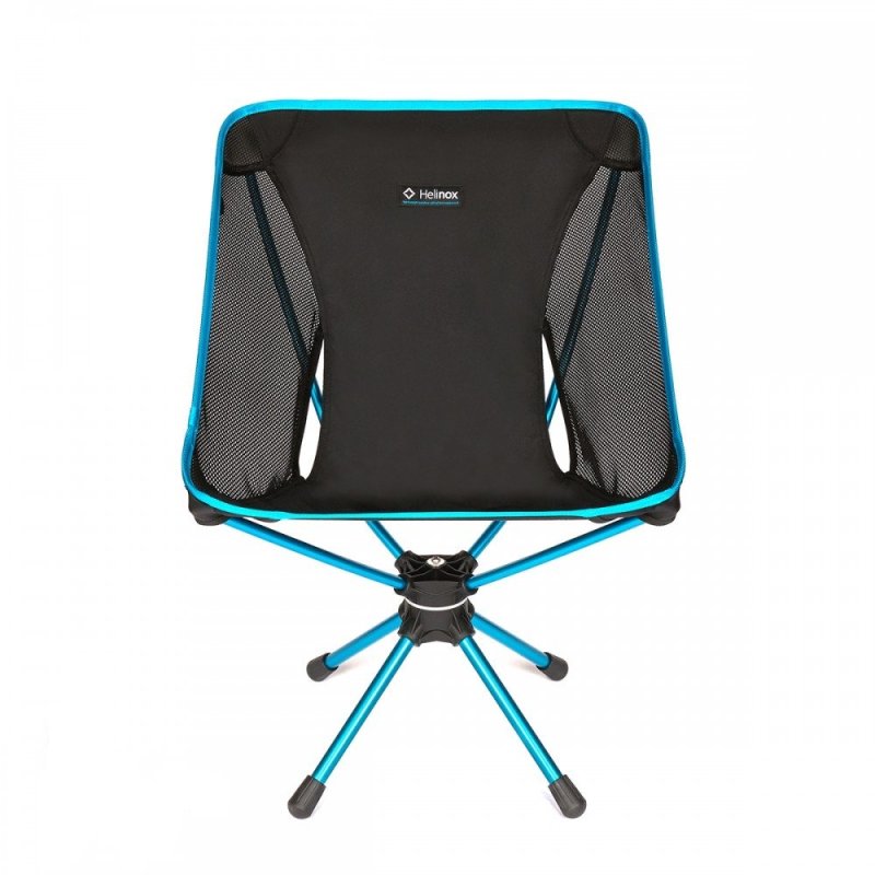 Camping-Stuhl Swivel Chair, Black 11201R1 (schwarz/blau, 360° drehbar)