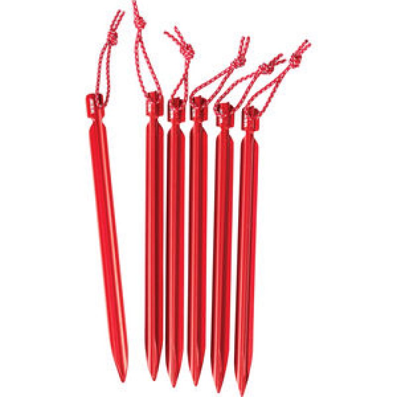 MSR Mini-Groundhog Stake Red 6 pc(s)
