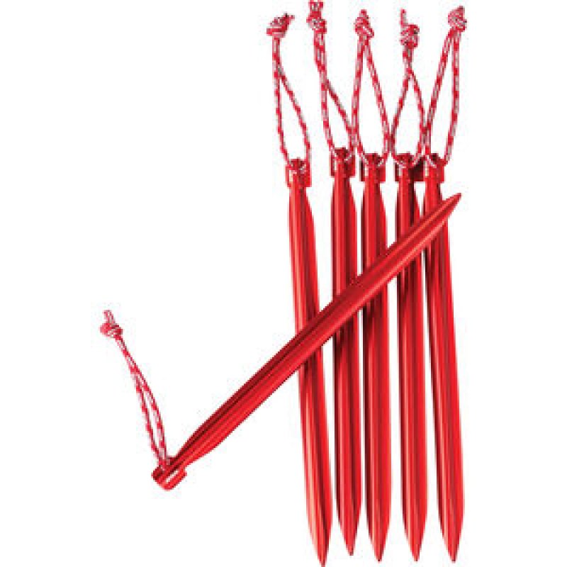MSR Mini-Groundhog Stake Red 6 pc(s)