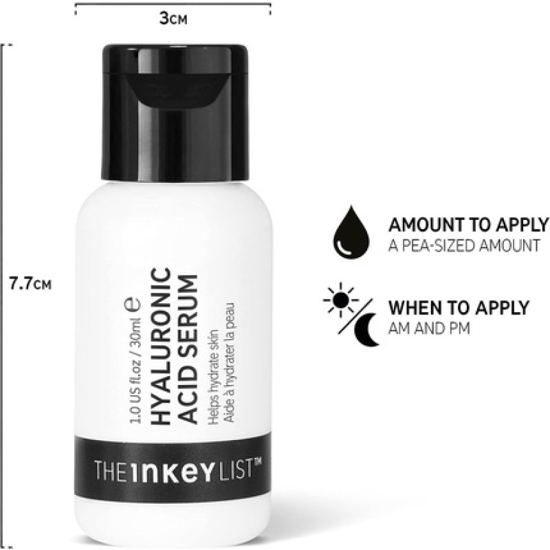The INKEY List Hyaluronic Acid Serum to Plump and Smooth All Skin Types 30ml