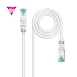 Câble/Cordon réseau RJ45 Nanocable Catégorie 7 S-FTP (S/FTP) Droit 2m (Blanc)