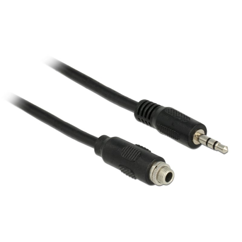 DeLOCK 1m, 2x3.5mm câble audio 3,5mm Noir