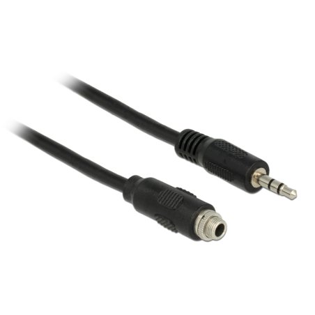 DeLOCK 1m, 2x3.5mm câble audio 3,5mm Noir
