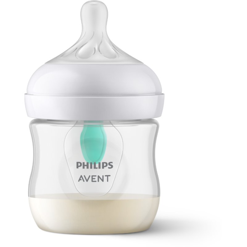 Philips Avent - Baby Bottle with AirFree Vent – 4oz/125ml, Slow Flow Nipple, 0-3 Months, 1 Bottle