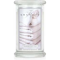 Large Scented Candle With Two Wicks Warm Cotton 623g
