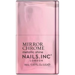 Nails Inc You're Being Chromatic Pink Metallic Mirror Chrome No Chip Long