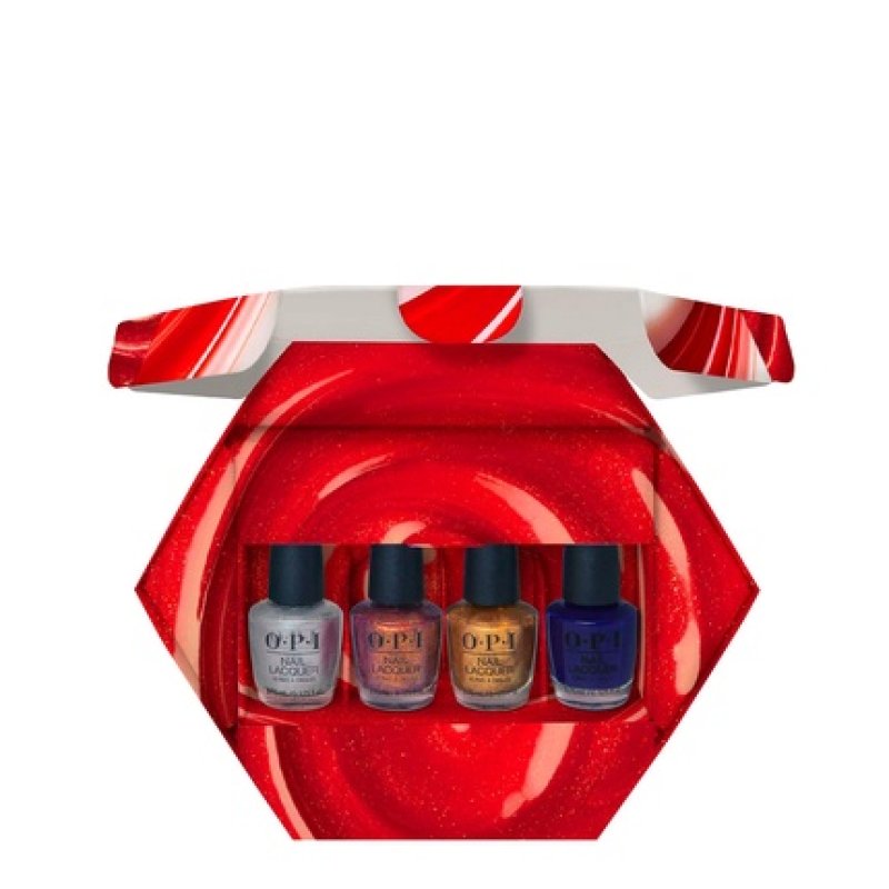 Opi Nail Lacquer Holiday 25 Good Enough To Treat Mini Pack 4 X 1275ml