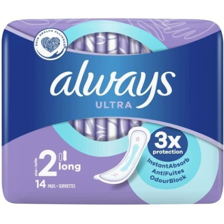 Always Sanitary Pads Ultra Long Size 2 14 Count