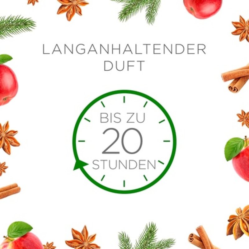 Air Wick Feel-Good Scented Candle in Glass - Cinnamon Magic and Baked Apple