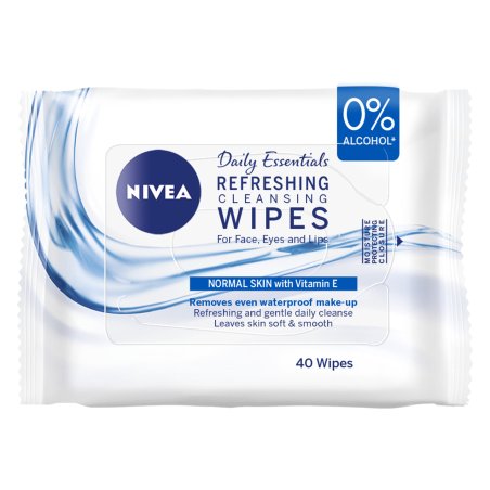 Nivea 3 En 1 Refreshing Cleansing Wipes 40 Units