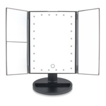 Rio MMFD makeup mirror Freestanding Round Black, Silver