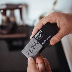 ZEW for Men Aseptic Soap with Colloidal Silver for Sensitive Skin