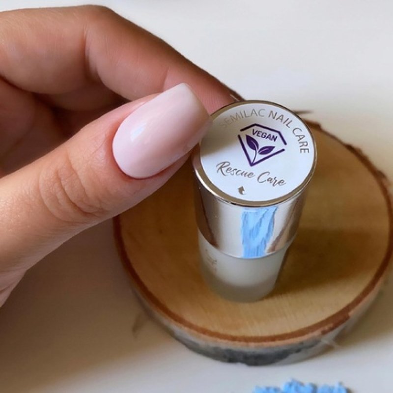 Semilac Nail Hardener Rescue Care Strengthening and Restoring Weak Nails Vegan Formula 7ml