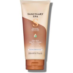 Sanctuary Spa Ultra Rich Wet Skin Miracle Moisturiser No Mineral Oil Cruelty Free Vegan In Shower Moisturiser 200ml