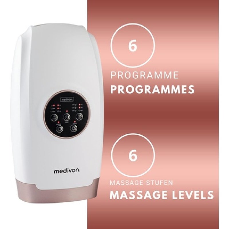 Medivon Hand and Wrist Massager Air Massage Acupressure 6 Programs
