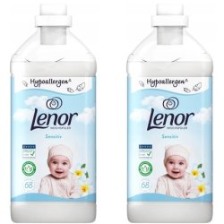 Procter & Gamble Lenor Fabric Softener 2x 17 Liters 68 Washes Sensitive