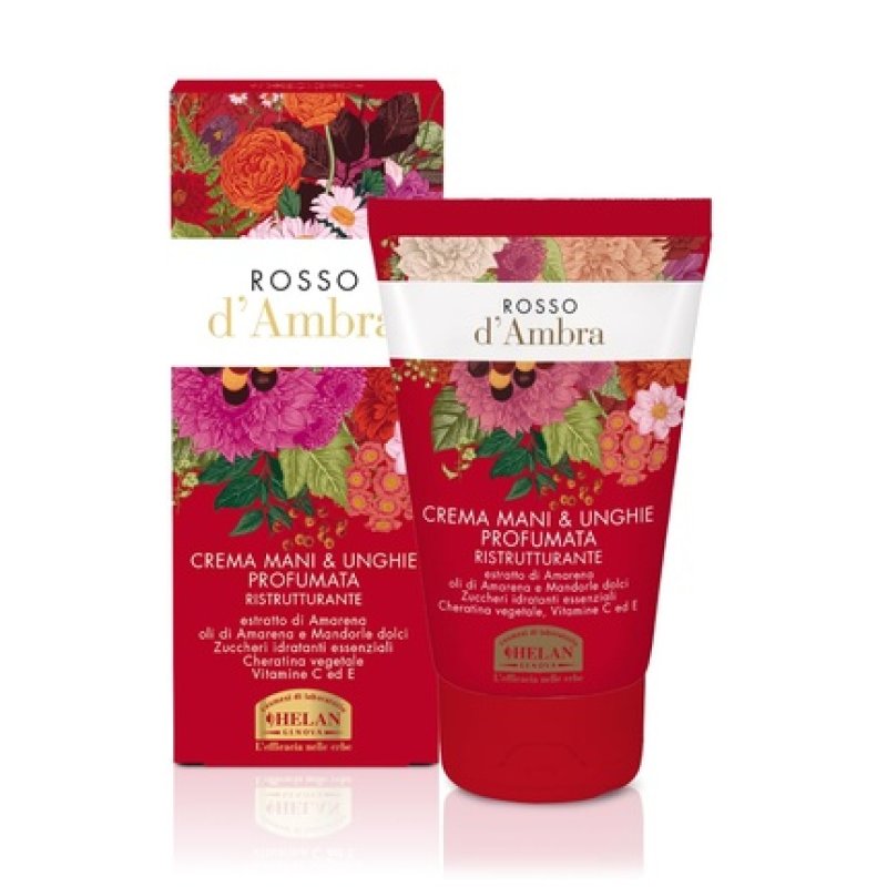 Helan Rosso D'Ambra Hand and Nail Cream Perfumed and Regenerating