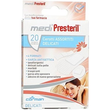 Corman Medipresteril Delicate Assorted Plasters 4 Sizes
