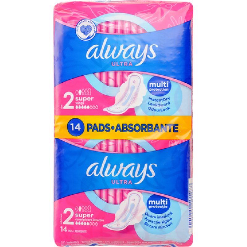 Always Ultra Sanitary Pads With Wings