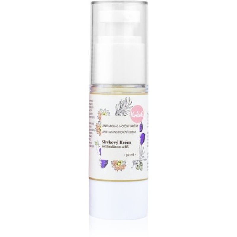 Kvitok Plum Cream with Squalene and Vitamin B5 Night Cream for Mature 50 Skin - 30 ml