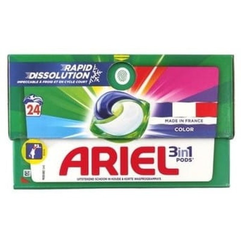 Procter & Gamble Ariel 3 In 1 Color Laundry Capsules 24 Pack