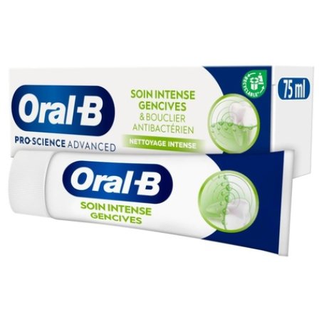 Oral B Pro Science Advanced Intense Gum Care Toothpaste with Antibacterial Shield 75ml