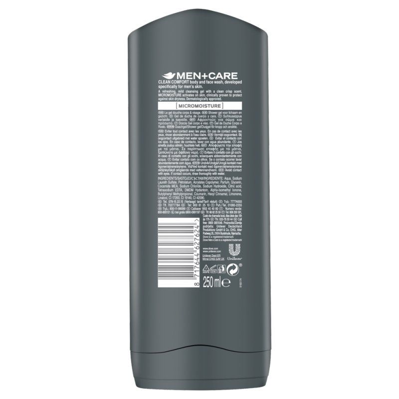 Dove Clean Comfort 250 ml