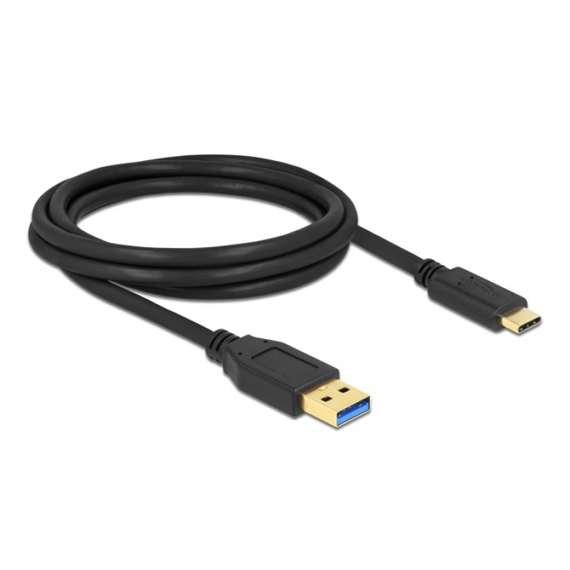DeLOCK SuperSpeed USB (USB 3.2 Gen 2) Cable Type-A to USB Type-C 2 m