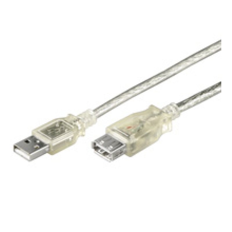 Goobay 68623 USB cable USB 2.0 0.3 m USB A Transparent