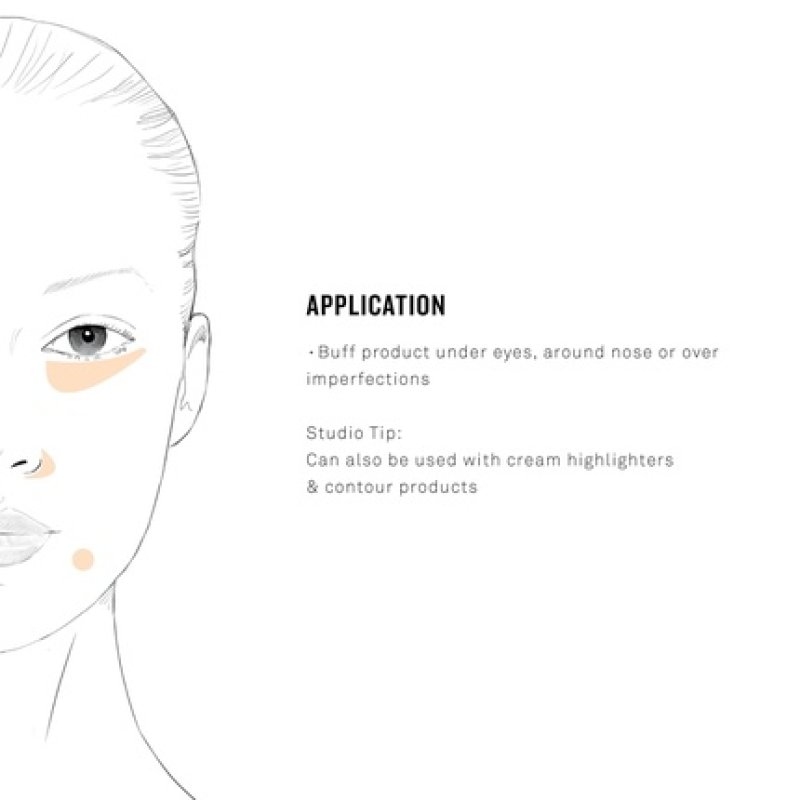 Smashbox Blurring Concealer Brush Rounded Makeup Brush for Under Eye